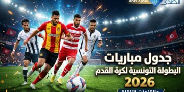 جدول مباريات البطولة التونسية لكرة القدم 2026 والقنوات الناقلة
