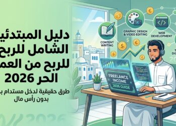 دليل المبتدئين الشامل للربح من العمل الحر 2026: طرق حقيقية لدخل مستدام