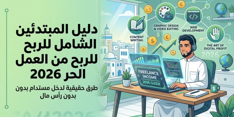 دليل المبتدئين الشامل للربح من العمل الحر 2026: طرق حقيقية لدخل مستدام