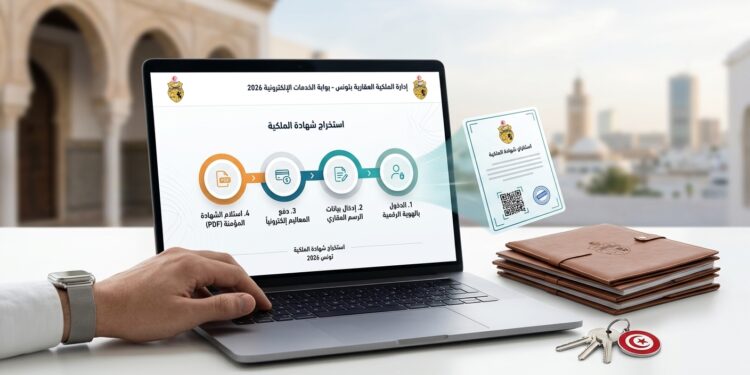 شهادة الملكية العقارية إلكترونياً